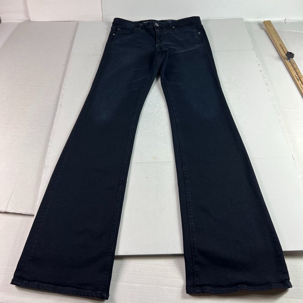Adriano Goldschmid Jean Womens 30x33* Angel Boot Cut Low Rise Blue Denim Tag 29R